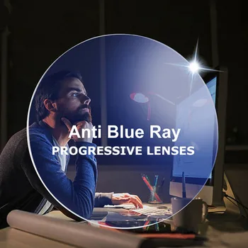 1,56 1,61 1,67 Фотохромные прогрессивные антисиние мультифокальные очки для чтения Линзы для видения вдаль и вблизи Цветные линзы для глаз 15