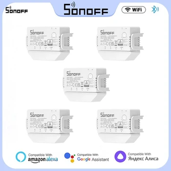 1 шт. Sonoff Mini R3 16A Wifi Bluetooth Smart Switch Met S-MATE Без нейтрального провода Решение Ewelink APP Управление через Alexa Google 1
