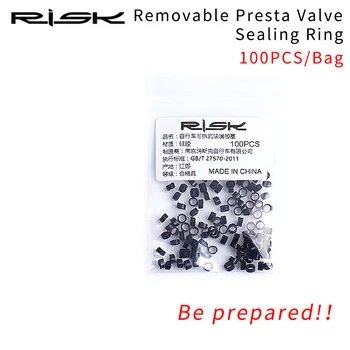 100 шт. в упаковке, уплотнительное кольцо RISK RA108 Presta Vavle Extender 4