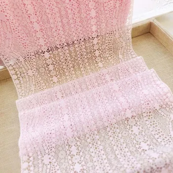 105 Ярдов Розовой Эластичной Кружевной отделки для Шитья нижнего белья, Ткань для одежды 