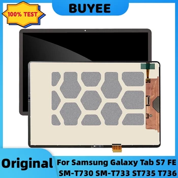12,4 ”Для Samsung Galaxy Tab S7 FE SM-T730 SM-T733 T735 T736 T733 T730 ЖК-дисплей с сенсорным экраном В Сборе, Дигитайзер, Планшет, светодиодный Дисплей 4