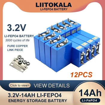 12шт 3,2 В 14Ah аккумуляторная батарея LiFePO4 фосфат 14000 мАч для 4S 12 В 24 В мотоциклетные автомобильные моторные батареи модификация M6 Stud 3