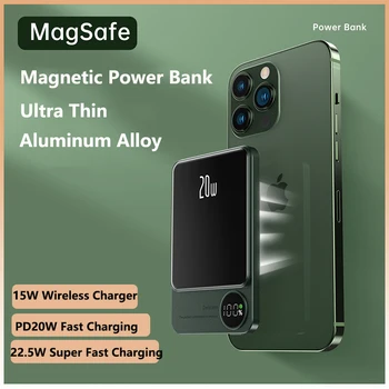 15 Вт Магнитное Qi Беспроводное Зарядное Устройство Power Bank 10000 мАч 22,5 Вт Быстрая Зарядка для iPhone 14 13 12 11 Samsung Huawei Xiaomi Powerbank 15