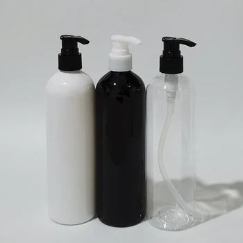 18 штук 400 мл пустых пластиковых бутылок с лосьоном, круглые ПЭТ-контейнеры, используемые для упаковки в дорогу, геля для душа, крема для тела