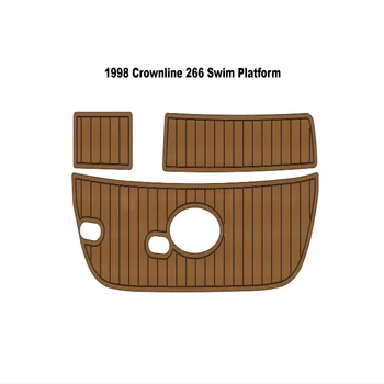 1998 Crownline 266 Платформа Для Плавания Лодка из Искусственной пены EVA Палуба Из Тикового Дерева Коврик Для Пола Палубы 4