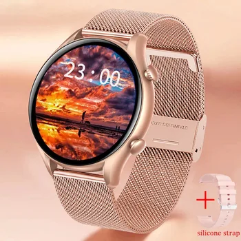 2022 Новые 360*360 HD Экран Модные Женские Смарт-часы С Bluetooth Вызовом, Мужские Часы с Сердечным Ритмом, Кислородом в Крови, Умные Часы, Здоровье Женщин 15