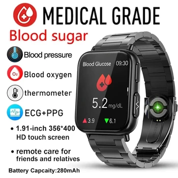 2023 Новые Неинвазивные Смарт-Часы ECG + PPG, Измеряющие уровень сахара в крови, Мужские, Сердечный Ритм, Кислород в Крови, Умные Часы Для Здоровья, Женские, Водонепроницаемые Спортивные Часы 9