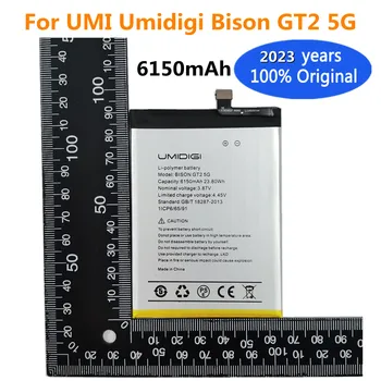 2023 Новый Оригинальный Аккумулятор Для UMI Umidigi Bison GT2 5G 6150mAh Высококачественная Сменная Батарея Bateria В наличии Быстрая Доставка