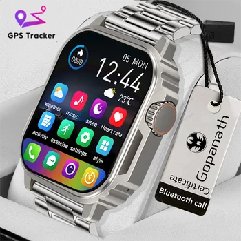2023 Смарт-часы для мужчин Android Bluetooth Call IP68, водонепроницаемые смарт-часы для измерения артериального давления, фитнес-GPS-трекер, NFC для Xiaomi 8
