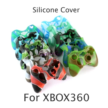 20шт Камуфляжный Мягкий силиконовый чехол для защиты кожи Для беспроводного контроллера XBOX360 Xbox 360