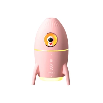 350 мл Мини-увлажнитель воздуха для астронавта + атмосферный светильник для дома, розовый 12