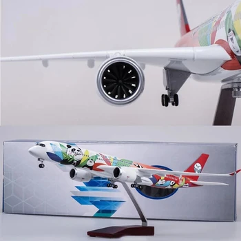 47 См 1/142 Масштаб Авиакомпании Airbus A350 Sichuan Panda Модель Самолета С Легким и колесным Литьем Под давлением Из Пластиковой Смолы Для Коллекции