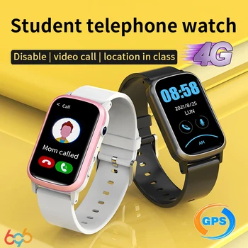 4G Детские смарт-Часы с Функцией Отслеживания Видеозвонков, Водонепроницаемые GPS-камеры Определения местоположения в реальном времени Beidou LBS SOS WIFI, Детские смарт-Часы с SIM-картой