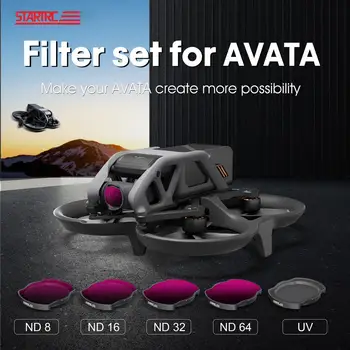 5 шт. Защитная пленка для объектива для Avata Drone Filter Kit ND Filter UV Kit (ND8/16/32/64) для DJI Avata Drone Filter Аксессуары 16