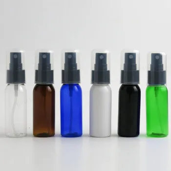 50x30 мл прозрачных синих янтарно-белых многоразовых пластиковых ПЭТ-спреев, 1 унция, 30 куб. см, пластиковая бутылка для дезинфицирующей воды 8