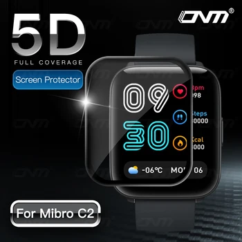 5D Полноэкранная Защитная пленка для Смарт-часов Mibro C2 X1 A1 Lite Color Air Защитная Пленка для Смарт-часов Mibro C2 X1 A1 Lite Цветная Не Стеклянная 1