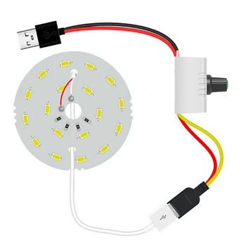 5V Белая USB Светодиодная Осветительная панель PLR USB Мобильный светильник Аварийный ночник Электронный DIY 2