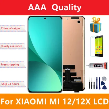 6,28 “Оригинальный Для Xiaomi Mi 12 ЖК-дисплей 2201123G, 2201123C Дисплей, Сенсорная Панель, Дигитайзер, Замена Для Xiaomi 12X ЖК-дисплей 7