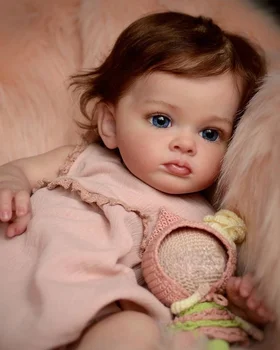 60 см Готовая возрожденная кукла для маленьких девочек Тутти Ручная роспись куклы Высококачественная 3D кожа Многослойная роспись видимых вен 16