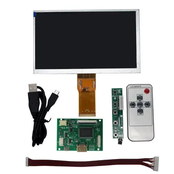 7-дюймовый экран 1024*600, ЖК-TFT монитор с пультом дистанционного управления, совместимый с HDMI для Raspberry Pi Banana Pi 5