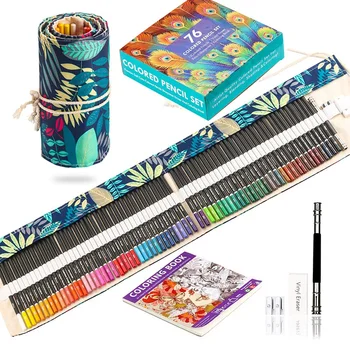 72 цветных профессиональных деревянных цветных карандаша для рисования эскиза Ручной росписью граффити цветным карандашом с ручкой Принадлежности для штор 5