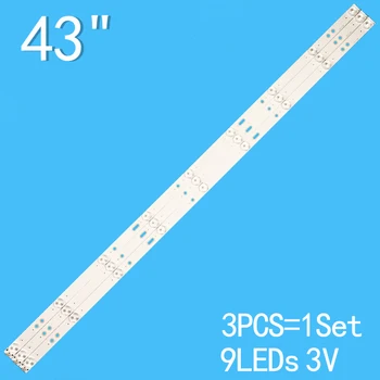 830 мм 3 шт. x Светодиодные полосы Подсветки 9 светодиодов для MS-L1143 V2 A3 114-117LM 3.0-3.2 V 19WR 6