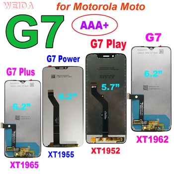AAA + ЖК-дисплей Для Motorola Moto G7 Plus XT1965 ЖК-дисплей G7 Power XT1955 Дисплей с Сенсорным экраном Дигитайзер в Сборе для G7 Play XT1952 ЖК-дисплей