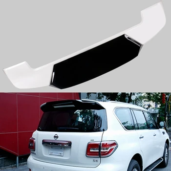 ABS Пластик Белого Черного цвета, Задний багажник, спойлер на крыло, автомобильные аксессуары, 1 шт. для Nissan PATROL Y62 2011-2018