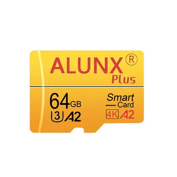 ALUNX 100% Подлинная карта Micro TF SD 256G U3 128 ГБ 64 ГБ 32 ГБ Карта памяти Flash класса 10 Поддержка мобильных телефонов, БПЛА и т. Д. Устройство чтения карт 1