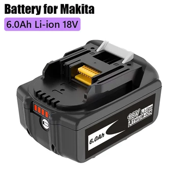 BL1860 Akku 18V 6000mAh Lithium-ionen Für  18v Batterie BL1840 BL1850 BL1830 BL1860B LXT 400 + Ladegerät 12