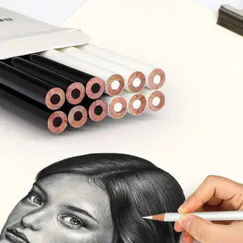 Brutfuner Черно-белые Масляные цветные Карандаши Дополнительного цвета 3,0 мм Профессиональный карандаш для школьного рисования, принадлежности для рисования эскизов