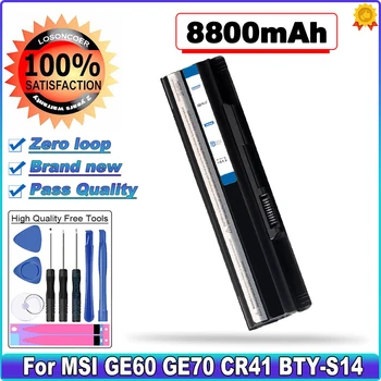 BTY-S14 Аккумулятор для ноутбука MSI GE60 GE70 серии CR41 CX61 CR70 BTY-S14 BTY-S15 FR610 FR620 FR700 FX400 FX420 FX60 FX603 FX610 8