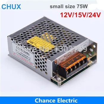 CHUX MS 75W Импульсный источник питания 12V 15V 24V Меньшего размера с одним выходом Поставщики питания светодиодных лент 3