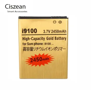Ciszean 1x2450 мАч EB-F1A2GBU EBF1A2GBU Золотой Сменный Аккумулятор Для Samsung Galaxy S II S2 I9100 I9103 i9050 B9062 I9108 M340S 5