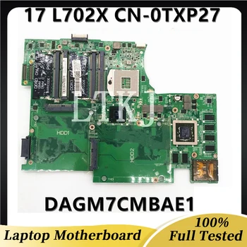 CN-0TXP27 0TXP27 TXP27 Высококачественная Материнская плата Для ноутбука DELL XPS 17 L702X Материнская плата DAGM7CMBAE1 HM67 GT555M 100% Полностью протестирована 8