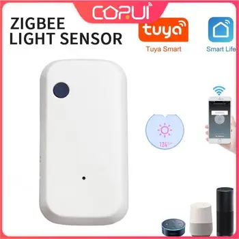 CORUI Tuya Zigbee Умный дом, датчик освещенности, датчик освещенности, умный датчик яркости, Поддержка приложения Smart Life, нужен шлюз 10