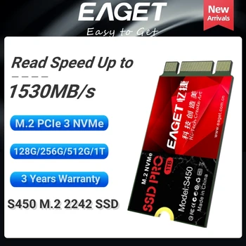 EAGET S450 SSD NVMe m2 SSD 1 ТБ 512 ГБ Жесткий диск M.2 2280 PCIe 3 Жесткий Диск Внутренний Твердотельный накопитель для Настольного ноутбука ps5 1