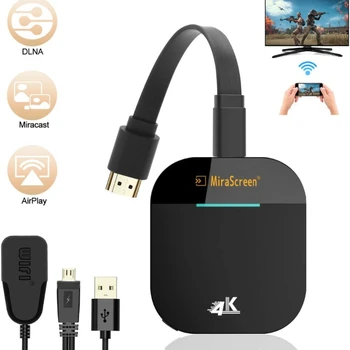 G5 5G 4K Беспроводной HDMI-совместимый адаптер TV Stick, Wifi дисплей, ТВ-приемник, ключ для Miracast Airplay Monitor PC 15