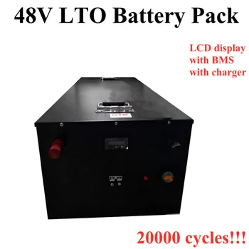 GTK 20000 циклов LTO 48V 100Ah 120Ah 150Ah литий-титанатная батарея BMS для инвертора солнечной системы дом на колесах лодка + 10A Зарядное устройство 3