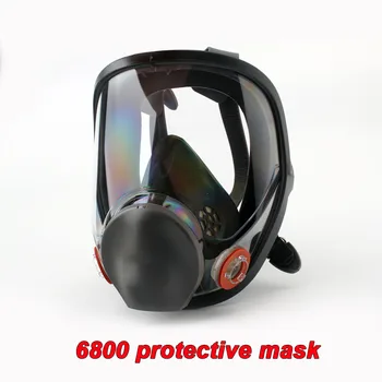 HD Противотуманный респиратор 6800 Полнолицевая маска M code оригинальная Большая маска для распыления краски Химической обработки специализированный респиратор противогаз 3