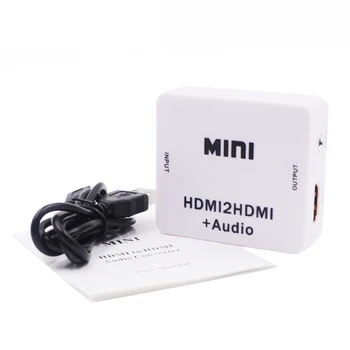 HDMI Аудио Экстрактор с Аудио HDMI Аудио Конвертер MINI HDMI в HDMI с Аудио Конвертером HD 1080P для Портативных ПК Проекторов 10