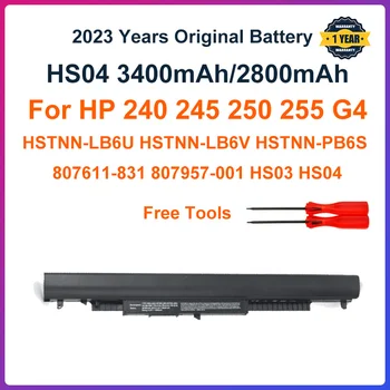 HS04 3400 мАч Аккумулятор для ноутбука HP 240 245 250 255 G4 HSTNN-LB6U HSTNN-LB6V HSTNN-PB6S 807611-831 807957-001 HS03 HS04