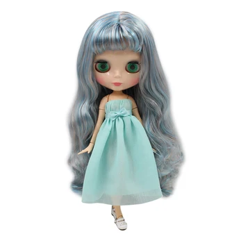 ICY DBS Blyth кукла натуральная кожа Мечтательно-голубого цвета, смешанные длинные вьющиеся волосы с челкой, совместное тело 1/6 BJD BL6227/2023 6