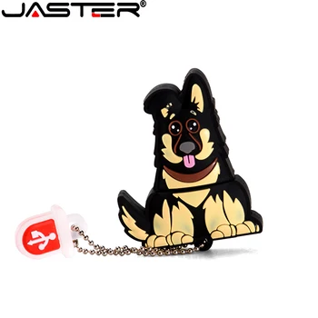 JASTER 2020 Новый USB 2.0 Мультяшная Модель Собаки 4 ГБ 8 ГБ 16 ГБ 32 ГБ 64 ГБ 128 ГБ флешка пластиковая карта памяти бесплатная доставка 1