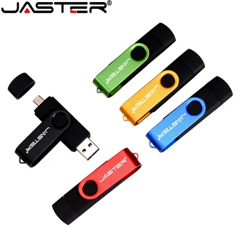 JASTER 3 в 1 USB 2,0 OTG Флэш-накопитель Для смартфона/Планшета/ПК 16 ГБ Memory stick 32 ГБ 64 ГБ Флешка 8 ГБ Высокоскоростной флеш-накопитель 6
