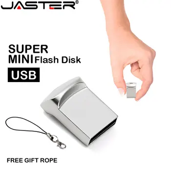 JASTER Super Mini USB Флэш-накопители 64 ГБ Бесплатный Брелок для Ключей Memory Stick 32 ГБ Флеш-накопитель Реальной Емкости 16 ГБ Черный Водонепроницаемый Флешки 13