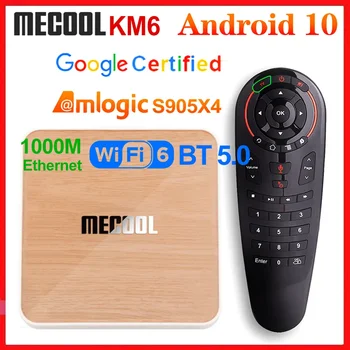 KM6 Deluxe ATV Amlogic S905X4 Smart Android 10,0 TV Box 4 ГБ ОЗУ 64 ГБ ПЗУ 2,4/5G WiFi BT 4K Android 10 телеприставка 2G16G 3
