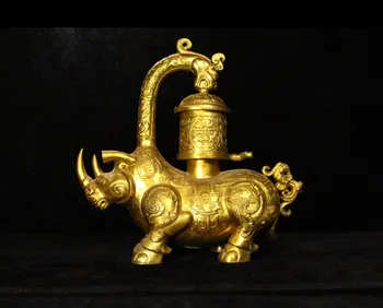 LAOJUNLU, бронзовый позолоченный фонарь с ручной гравировкой, китайский традиционный стиль, антиквариат, изобразительное искусство, подарки, ремесла 9