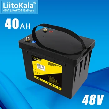 LiitoKala 48V 30Ah 40Ah LiFePO4 аккумулятор с 30A BMS для 48v 1500w машинного оборудования электрический велосипед scooter go cart 4