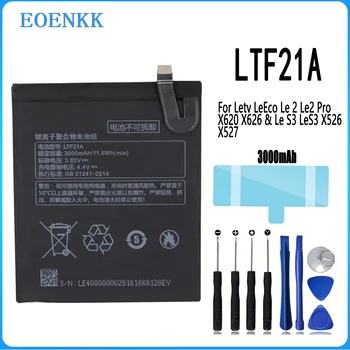 LTF21A Аккумулятор Для Letv LeEco Le 2 Le2 Pro X620 X626 и Le S3 LeS3 X526 X527 Ремонтная Деталь Оригинальной Емкости Аккумуляторы для телефонов Bateri 10